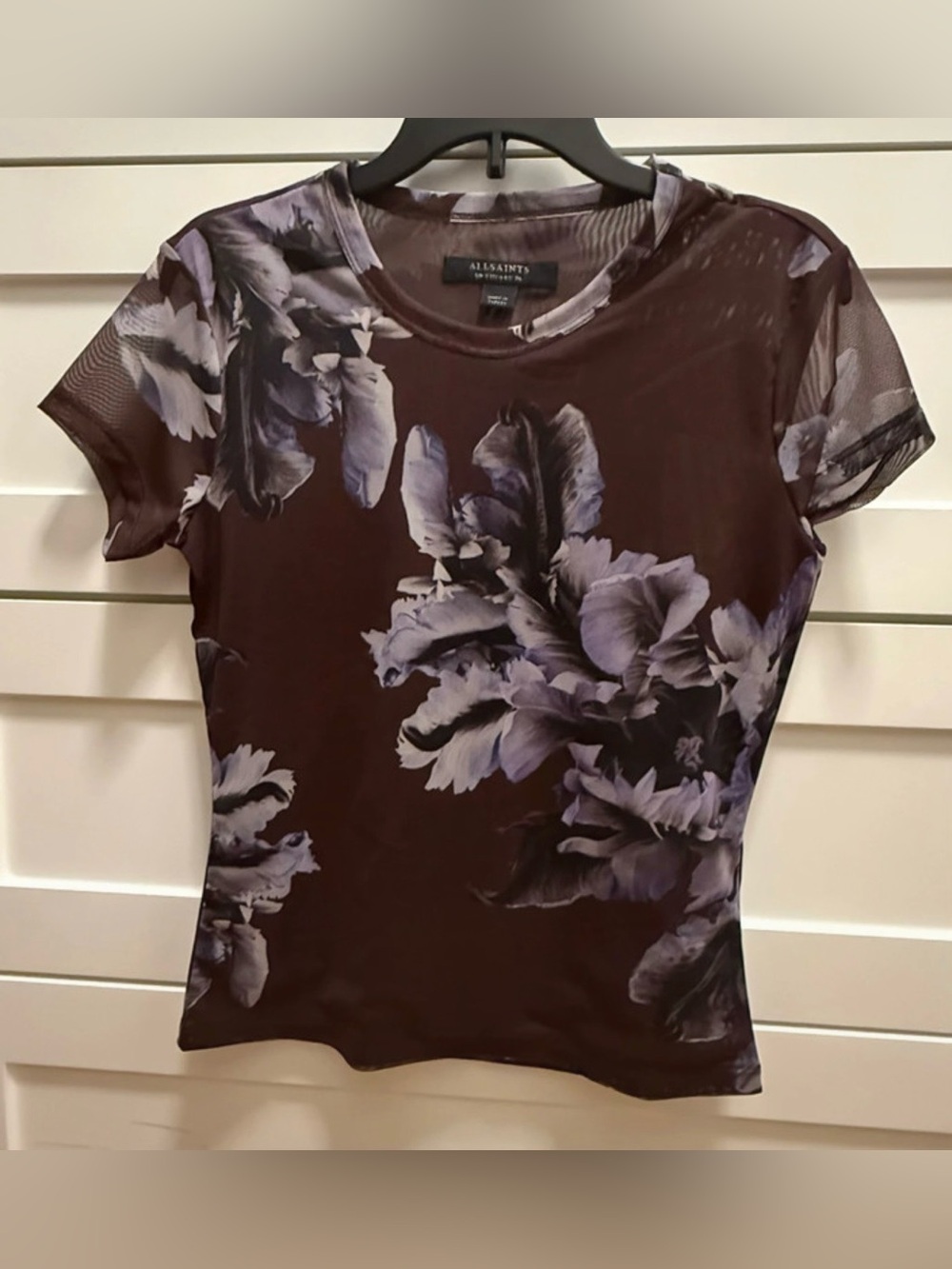 NWTA AllSaints Ellie Mesh Tee